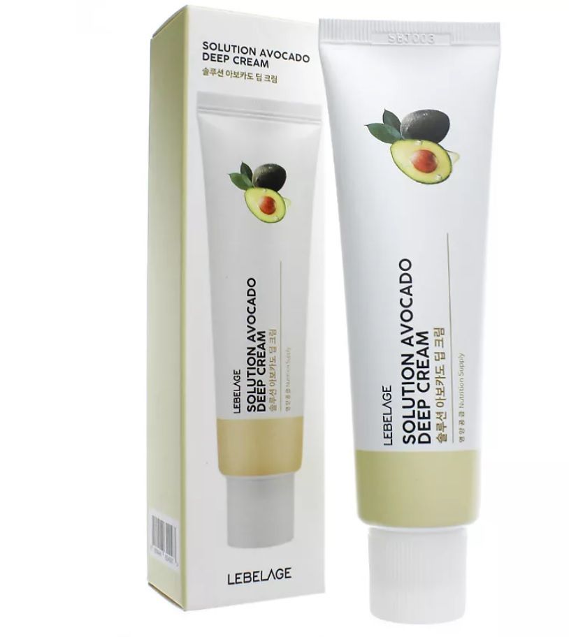 Крем для лица с экстрактом авокадо питательный LEBELAGE Solution Avocado Deep Cream