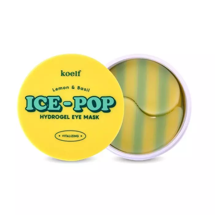 Гидрогелевые патчи для глаз с лимоном и базиликом KOELF Lemon & Basil Ice-Pop Hydrogel Eye Mask