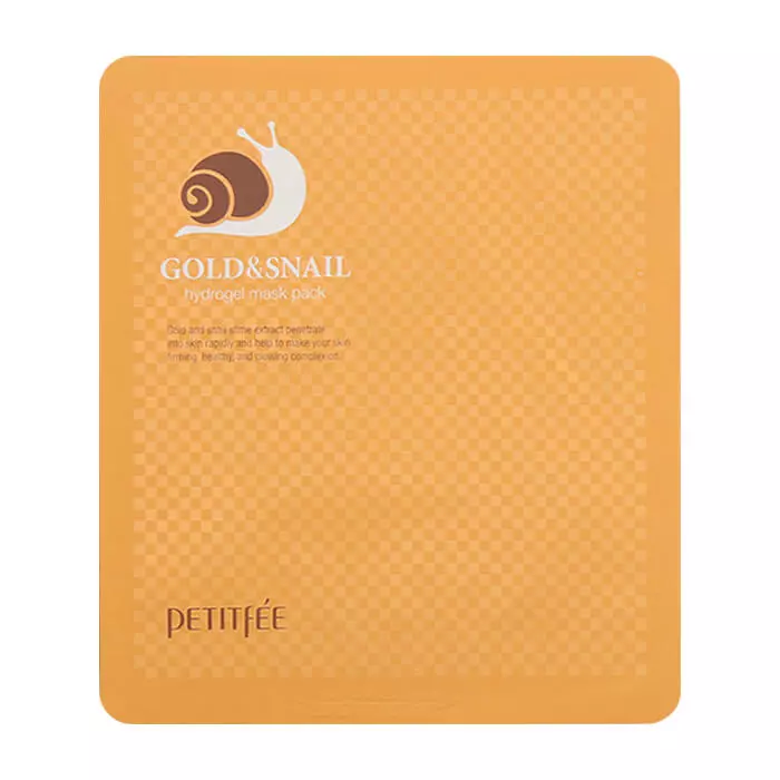 Гидрогелевая маска с золотом и улиточным муцином PETITFEE Gold & Snail Hydrogel Mask Pack