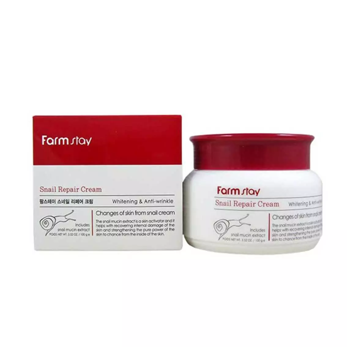 Восстанавливающий крем с экстрактом улитки FarmStay Snail Repair Cream