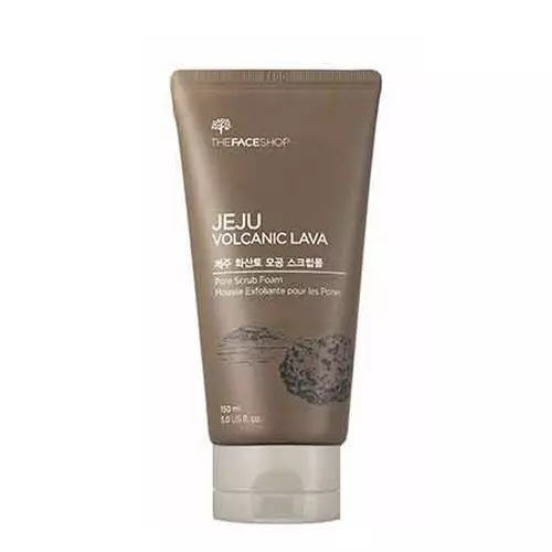 Пенка - скраб с вулканическим пеплом The Face Shop Jeju Volcanic Lava Pore Scrub Foam