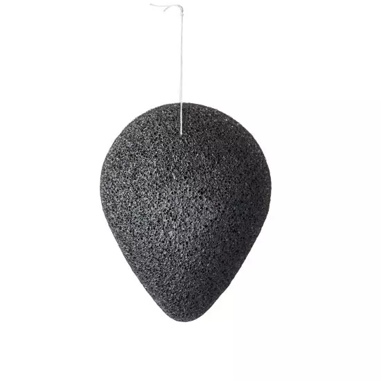 Спонж-конняку с древесным углём PURITO Bamboo Charcoal Konjac Sponge 